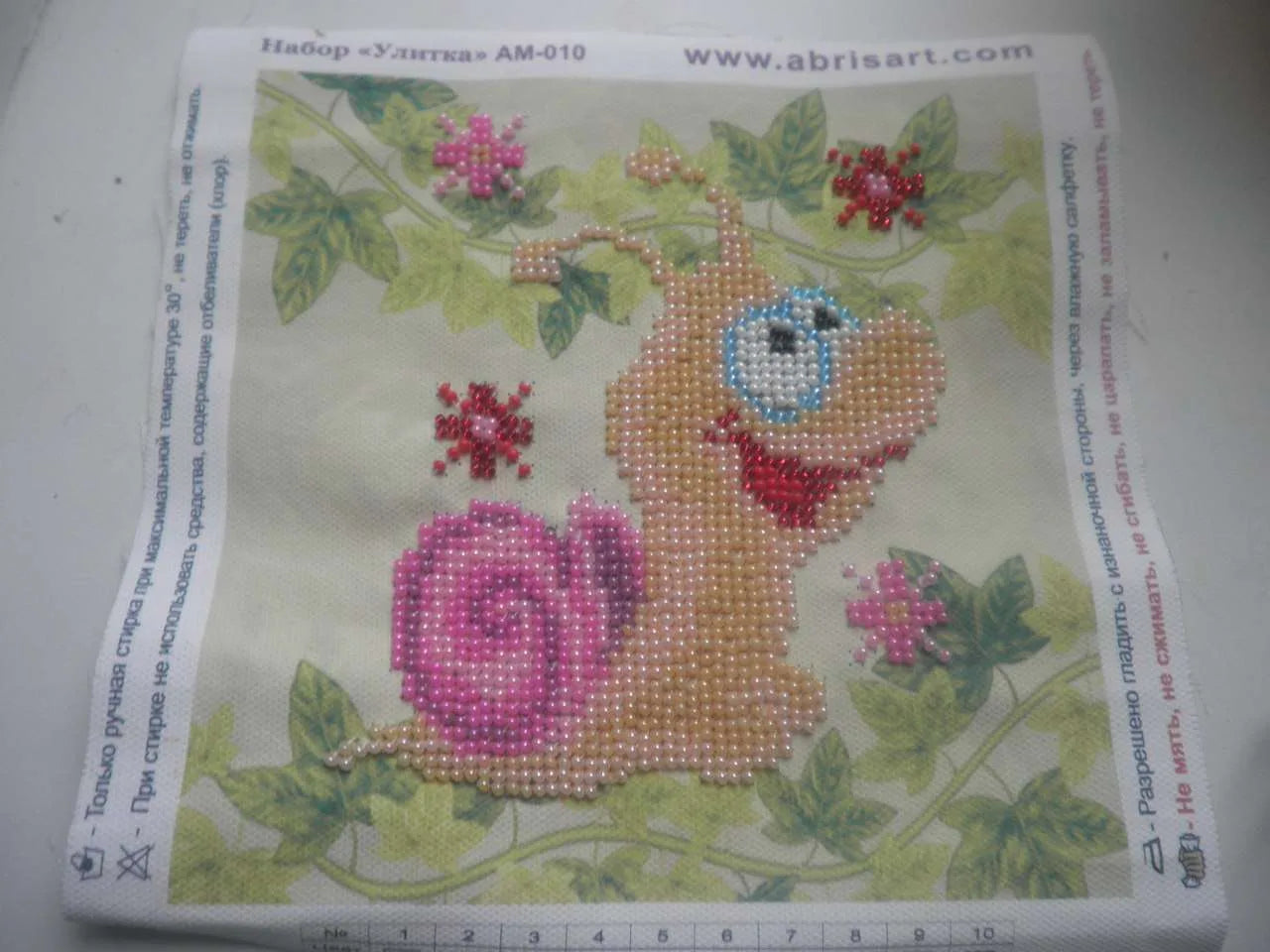 Bead Embroidery Kit Mini Bead embroidery kit Snail