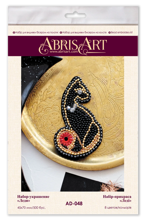 Brooch Embroidery Kit Decoration Lady