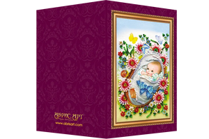 Postcards Bead Embroidery Kit Postcard Bead embroidery kit Baby boy – 1