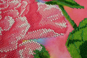 Bead Embroidery Kit Peony