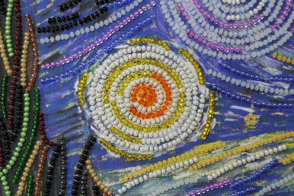 Bead Embroidery Kit Main Bead Embroidery Kit Starlight night