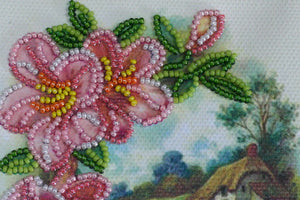 Postcards Bead Embroidery Kit Postcard-envelope for microbead embroidery Provence