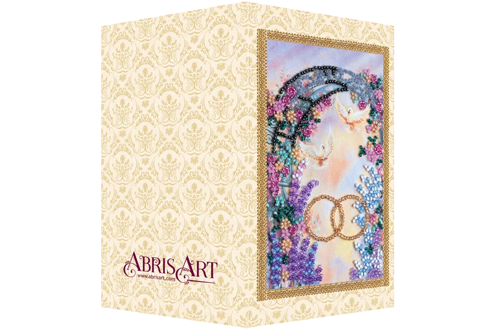 Postcards Bead Embroidery Kit Postcard bead embroidery kits Happy Wedding – 3