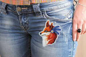 Bead Embroidery Kit On Clothes Decoration Fox