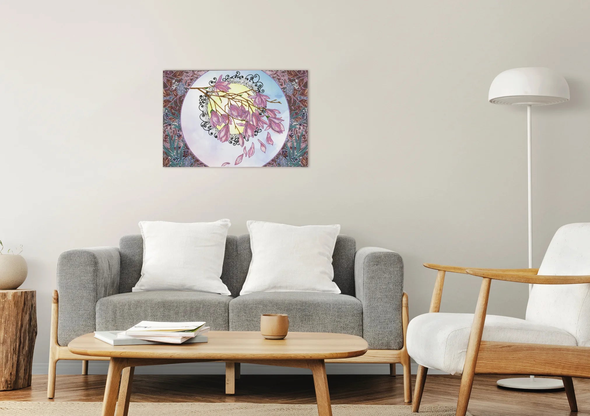 Bead Embroidery Kit Main Bead Embroidery Kit Blooming magnolia