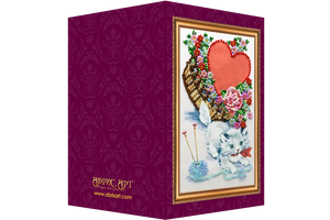 Postcards Bead Embroidery Kit Postcard Bead embroidery kit With love – 2