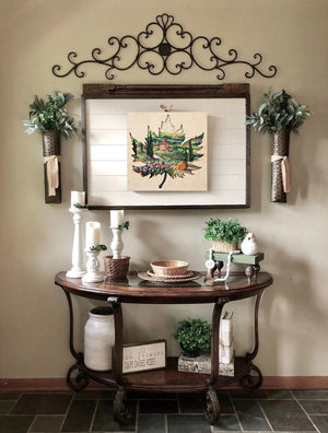 Bead Embroidery Kit Creativity kits/Bead embroidery kits with a wooden frame The sun of Toscana