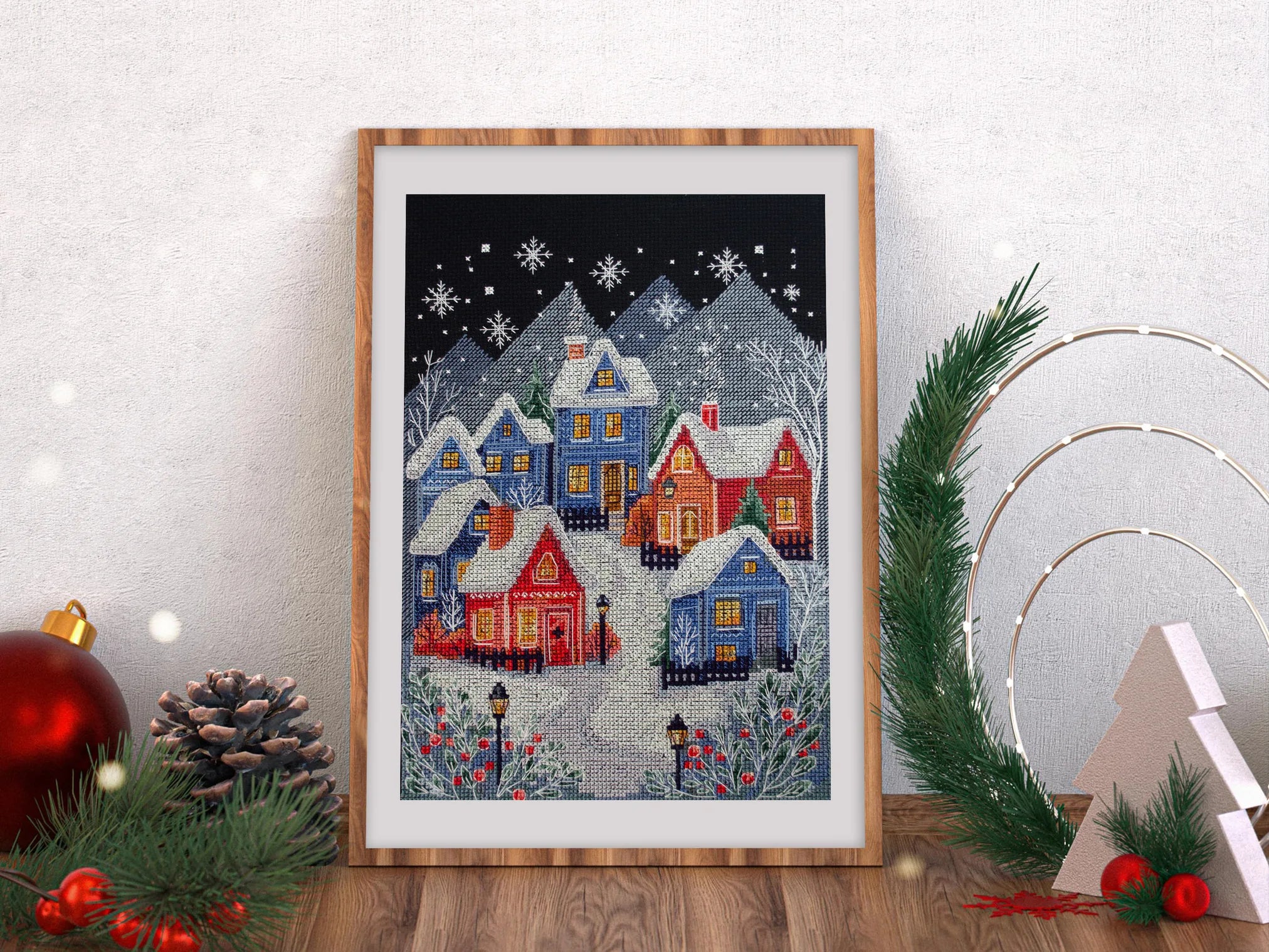 Cross Stitch Kit Cross-stitch kits The night before Christmas