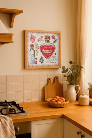 Cross Stitch Kit Cross-stitch kits Recipe for love