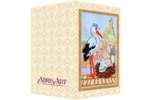 Postcards Bead Embroidery Kit Postcard bead embroidery kits Stork gift