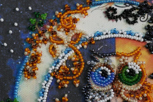 Bead Embroidery Kit Mini Bead embroidery kit Day and night