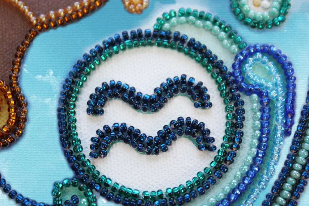 Bead Embroidery Kit Main Bead Embroidery Kit Aquarius