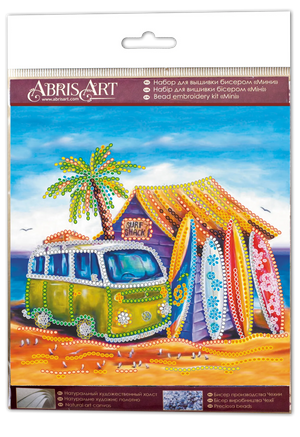 Bead Embroidery Kit Mini Bead embroidery kit Surfing