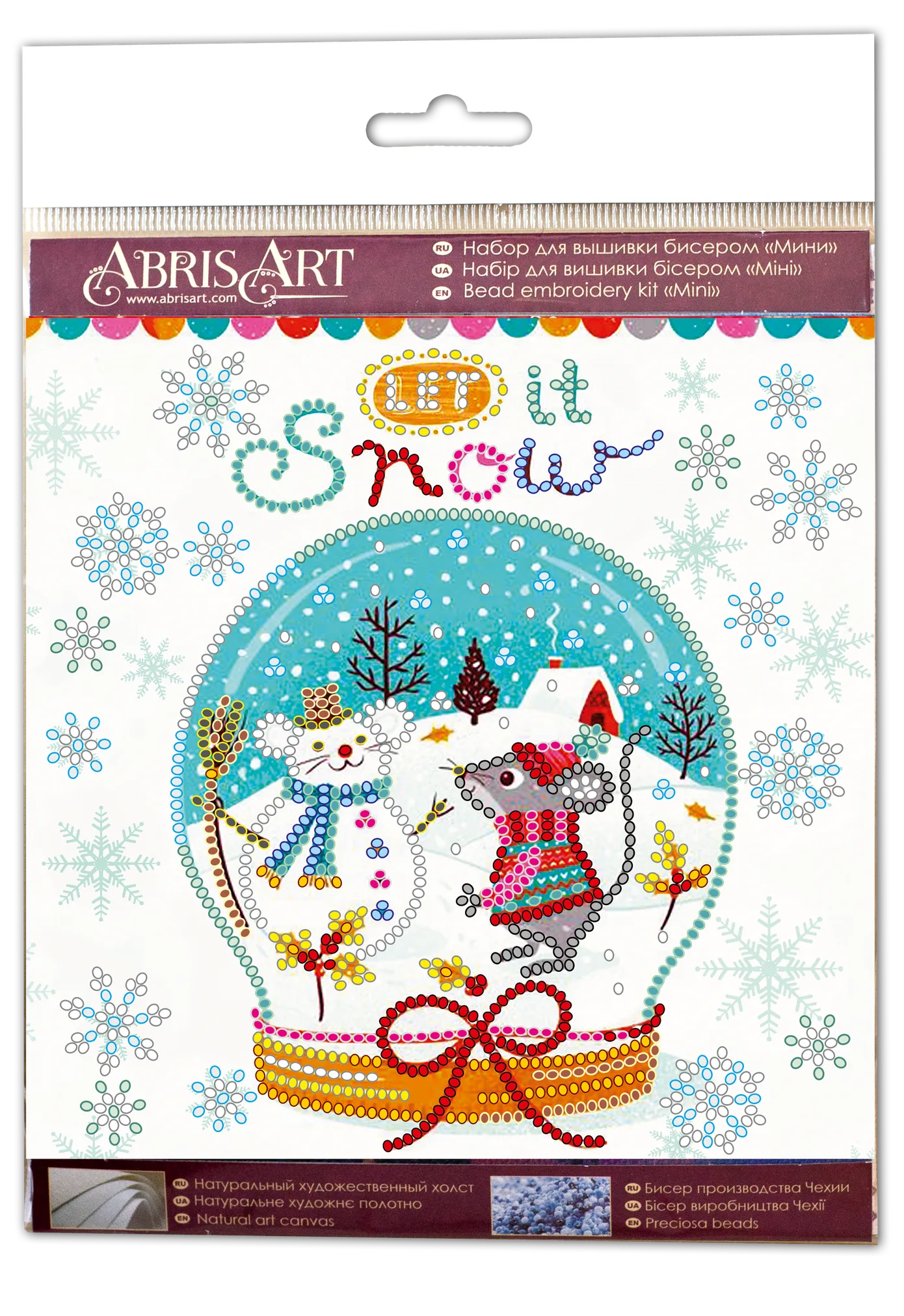 Bead Embroidery Kit Mini Bead embroidery kit Snowiness