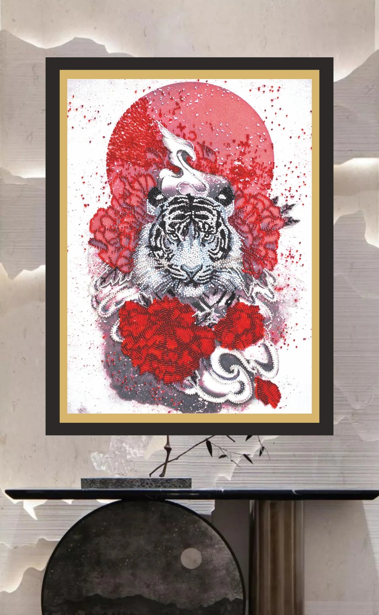 Bead Embroidery Kit Main Bead Embroidery Kit Bai-hu (White tiger)