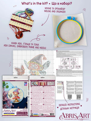 Cross Stitch Kit Cross-stitch kits Tiny Sorceress