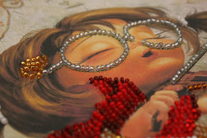Bead Embroidery Kit Mini Bead embroidery kit Violinist and conductor