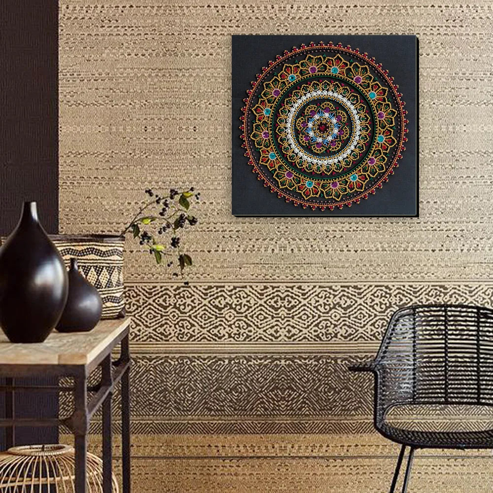 Bead Embroidery Kit Main Bead Embroidery Kit Mandala