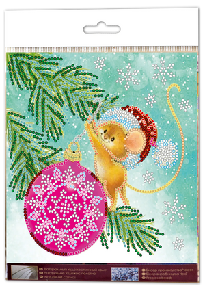 Bead Embroidery Kit Mini Bead embroidery kit Decorating christmas tree