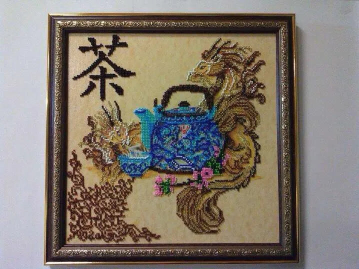 Bead Embroidery Kit Chinese tea-time