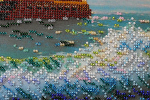 Bead Embroidery Kit Main Bead Embroidery Kit On the waves