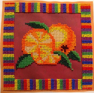Bead Embroidery Kit Main Bead Embroidery Kit Orange