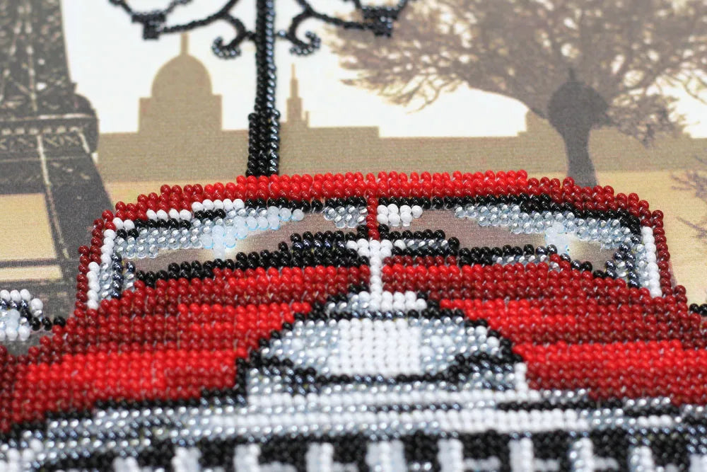 Bead Embroidery Kit Main Bead Embroidery Kit Red and black