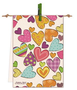 Pennant Bead Embroidery Kit Pennant-kit Bead Embroidery Happy heart