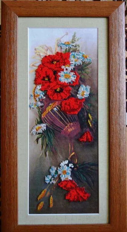 Bead Embroidery Kit Main Bead Embroidery kit Wild flowers