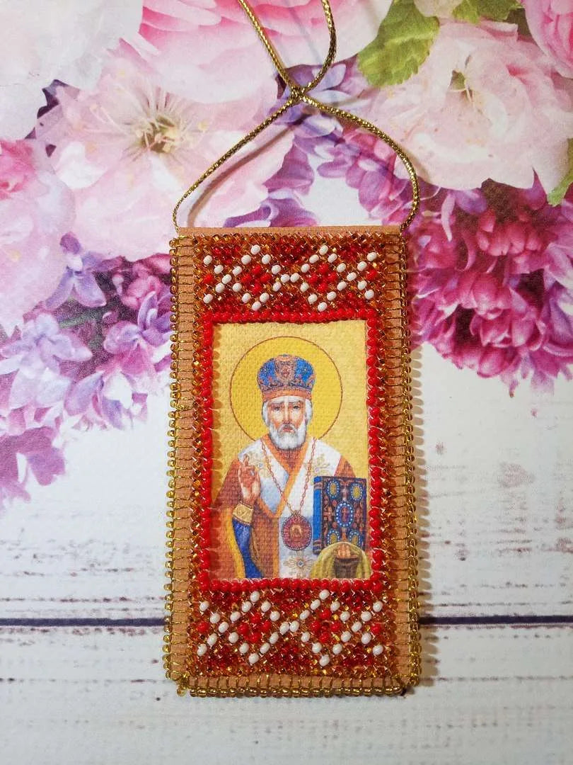Talisman Bead Embroidery Kit Talisman bead embroidery kits Prayer to Nicholas the Wonderworker