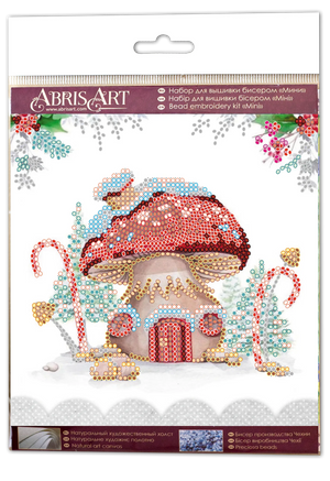 Bead Embroidery Kit Mini Bead embroidery kit Winter magic