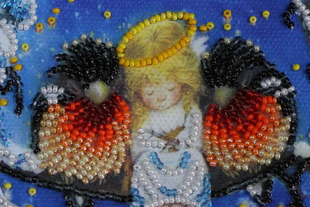Postcards Bead Embroidery Kit Postcard-envelope for microbead embroidery Together warmer