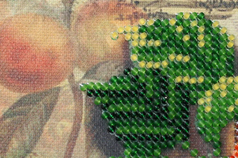 Bead Embroidery Kit Mini Bead embroidery kit Apricot branch
