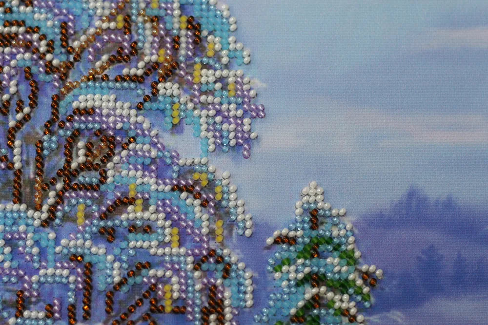 Bead Embroidery Kit Main Bead Embroidery Kit Winter morning