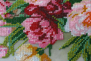 Bead Embroidery Kit Main Bead Embroidery Kit Cream bunch