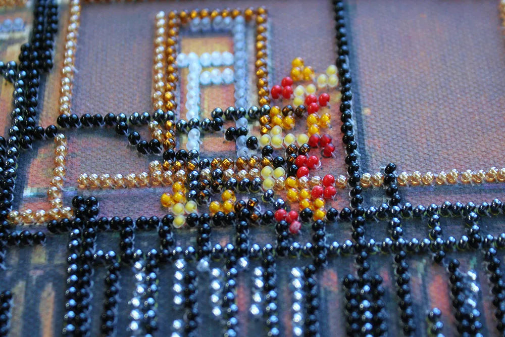 Bead Embroidery Kit Autumn Blues