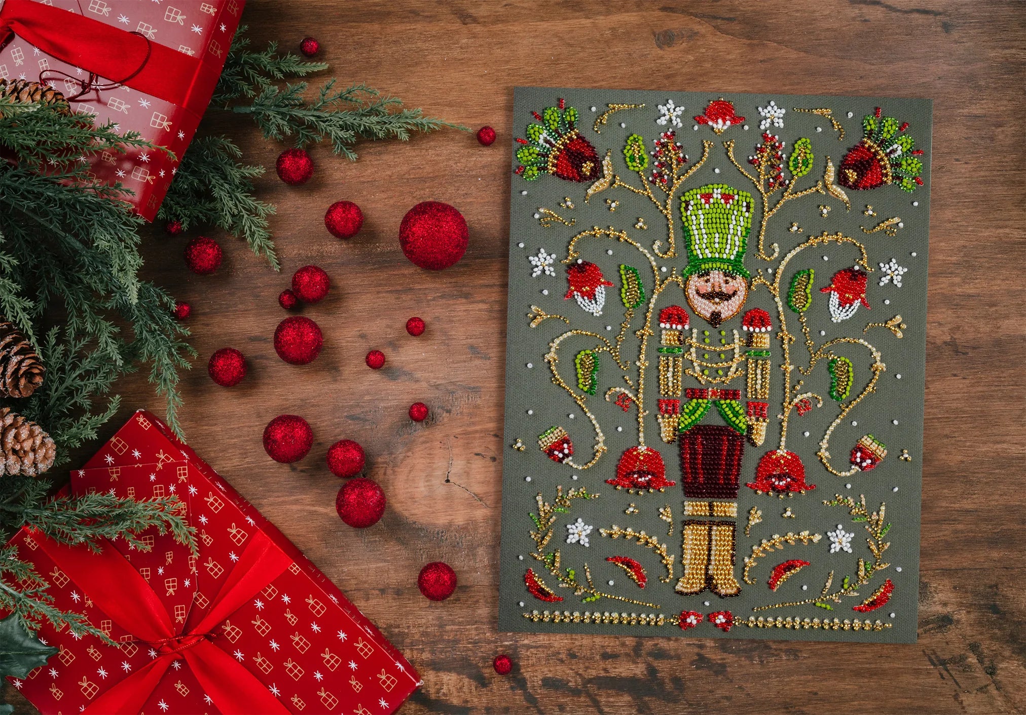 Bead Embroidery Kit Main Bead Embroidery Kit Hero of the Christmas Night