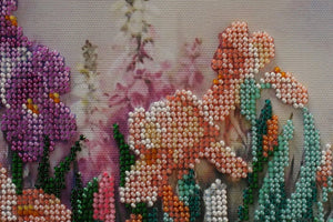 Bead Embroidery Kit Main Bead Embroidery Kit Morning garden