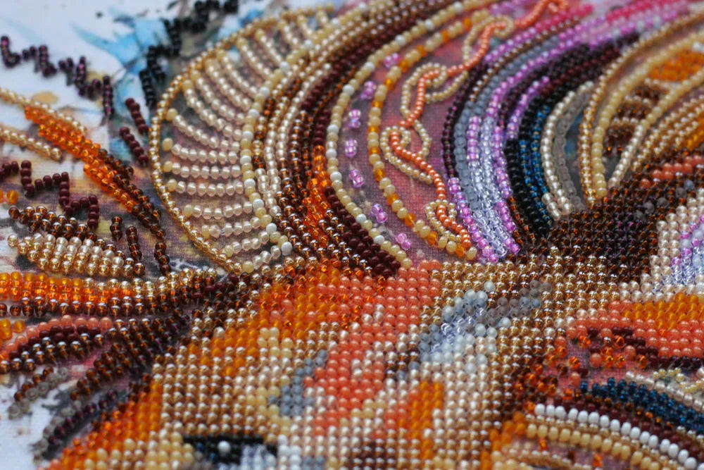 Bead Embroidery Kit Main Bead Embroidery Kit Fire-maned lion