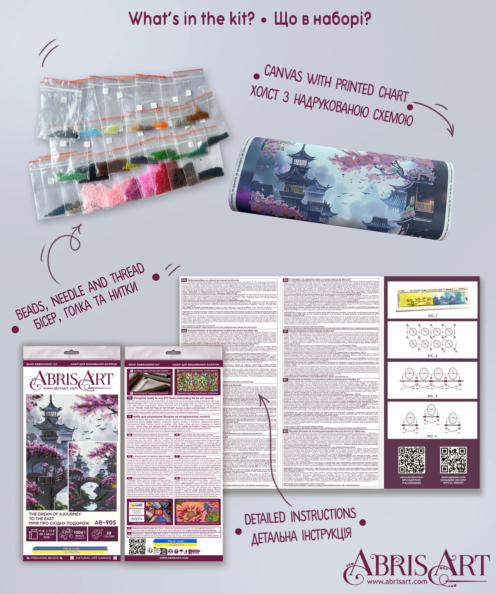 Bead Embroidery Kit Main Bead Embroidery Kit The dream of a journey to the east