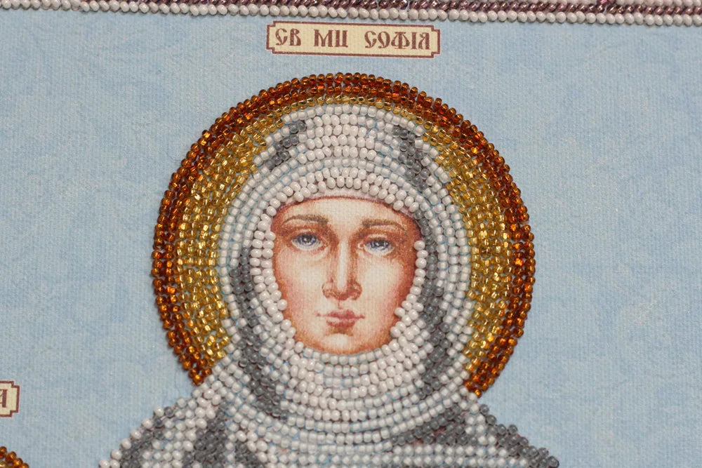 Bead Embroidery Kit Main Bead Embroidery Kit St.Vera, Nadegda, Lubov and their Mother Sophia