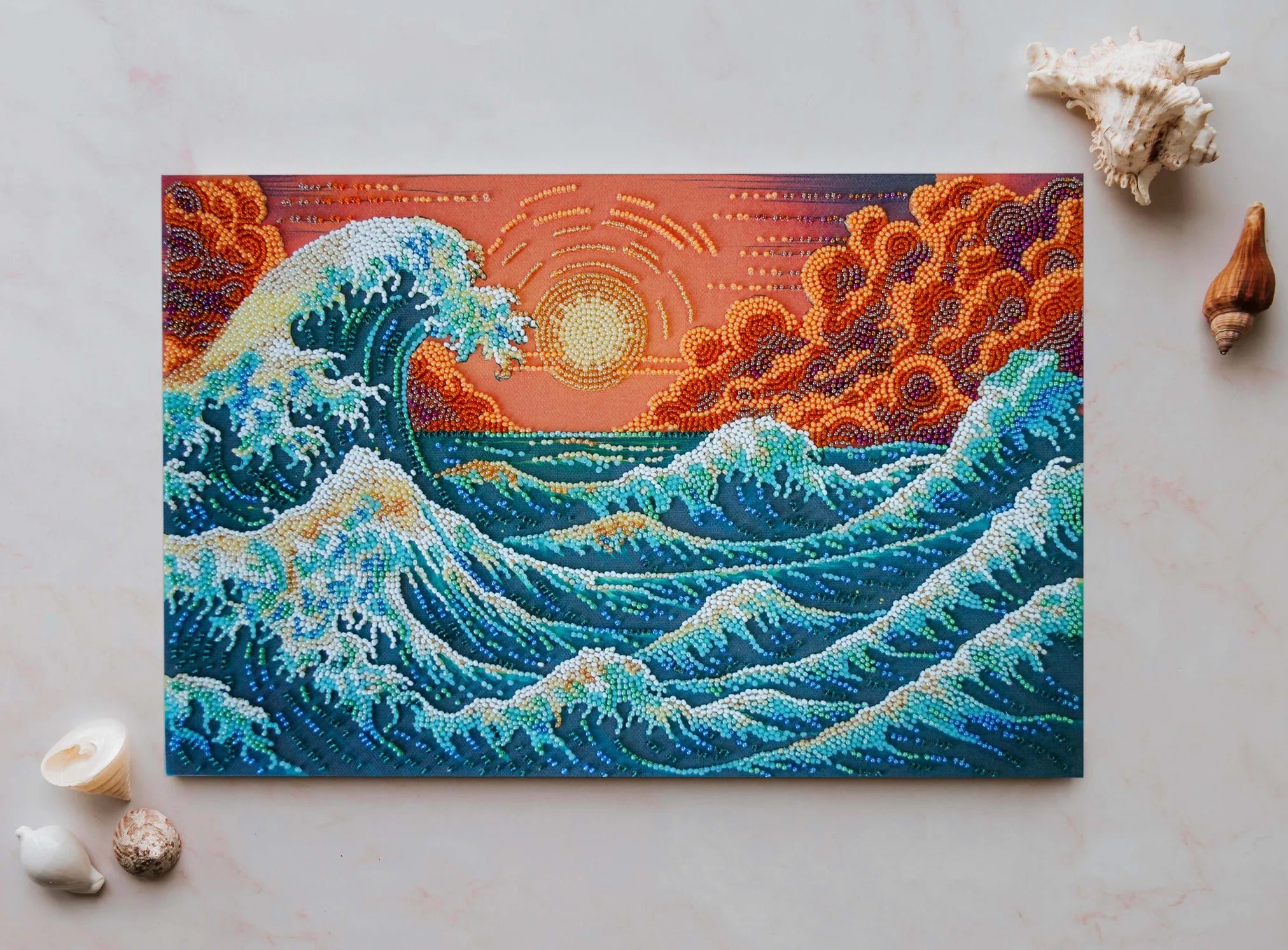 Bead Embroidery Kit Main Bead Embroidery Kit The Murmuring Sea…