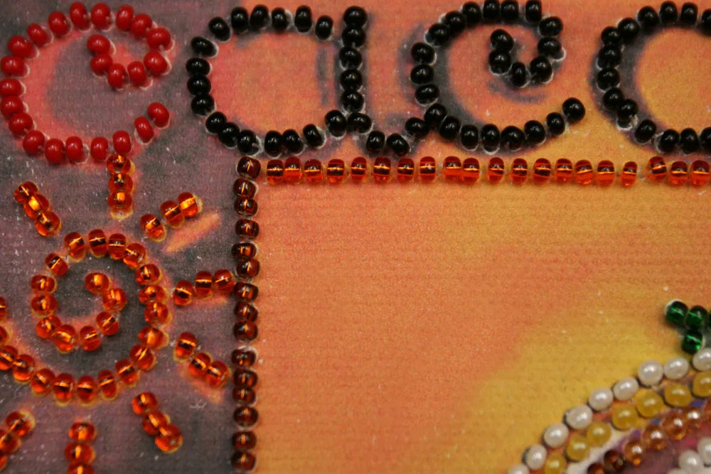 Bead Embroidery Kit Mini Bead embroidery kit Cacao