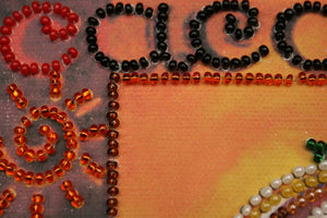 Bead Embroidery Kit Mini Bead embroidery kit Cacao