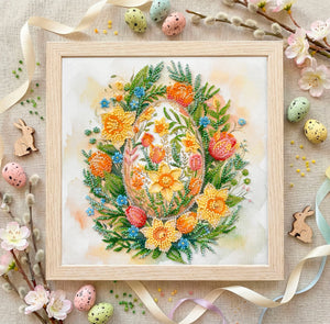 Bead Embroidery Kit Mid-sized bead embroidery kit Easter Symbol (Easter Scenes)