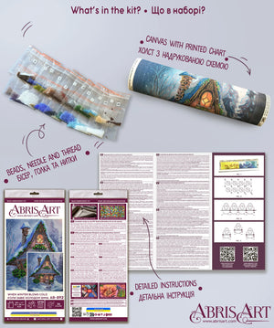 Bead Embroidery Kit Main Bead Embroidery Kit When winter blows cold