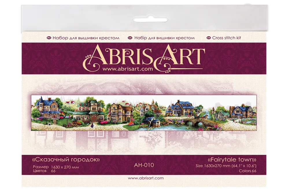Cross Stitch Kit Cross-stitch kits Fairytale town (Landscape)