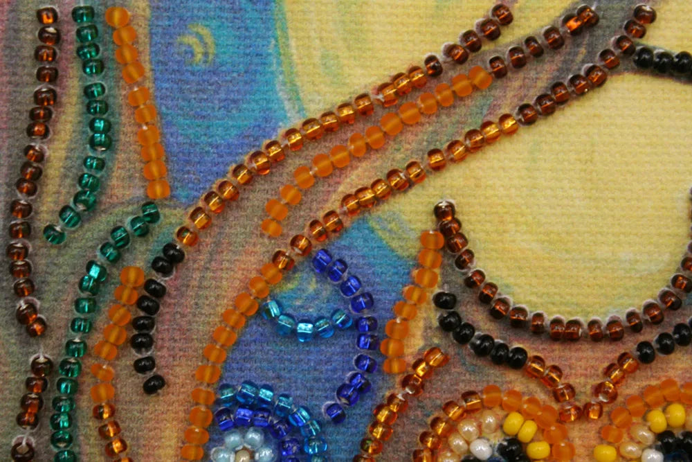 Bead Embroidery Kit Mini Bead embroidery kit Midnight Owl