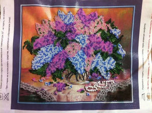 Bead Embroidery Kit Main Bead Embroidery Kit Lilacs
