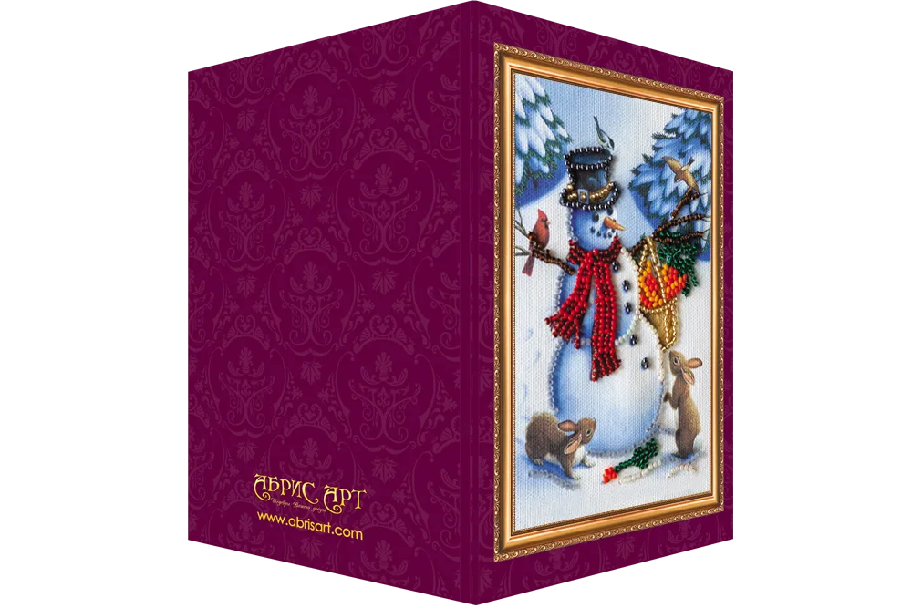 Postcards Bead Embroidery Kit Postcard Bead embroidery kit Merry Christmas – 2